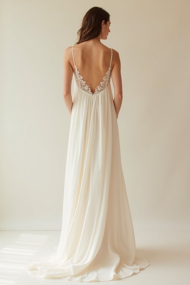 elegant minimalist slip dress