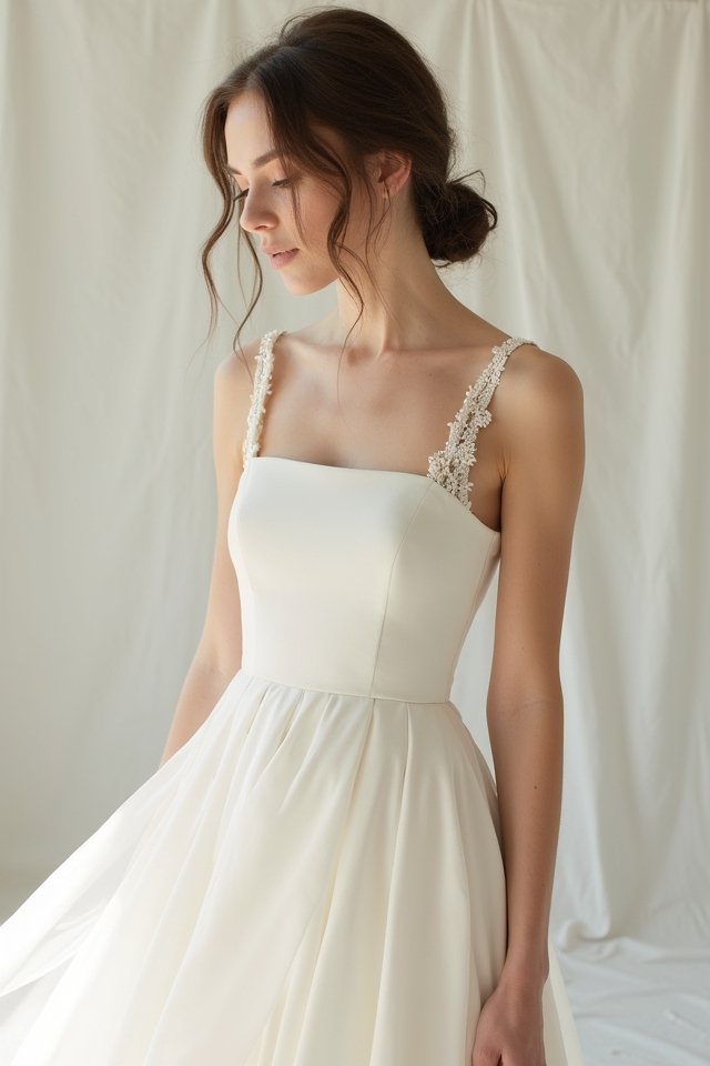 elegant minimalist square neck