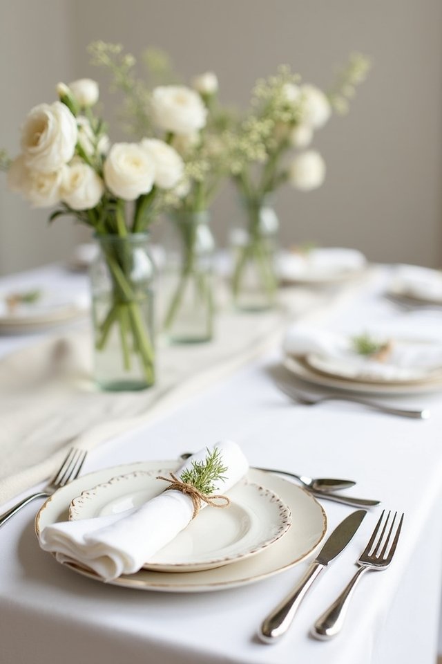 elegant minimalist table settings