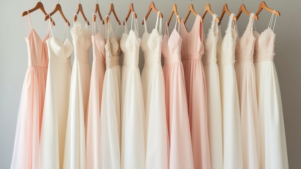 elegant minimalist wedding attire
