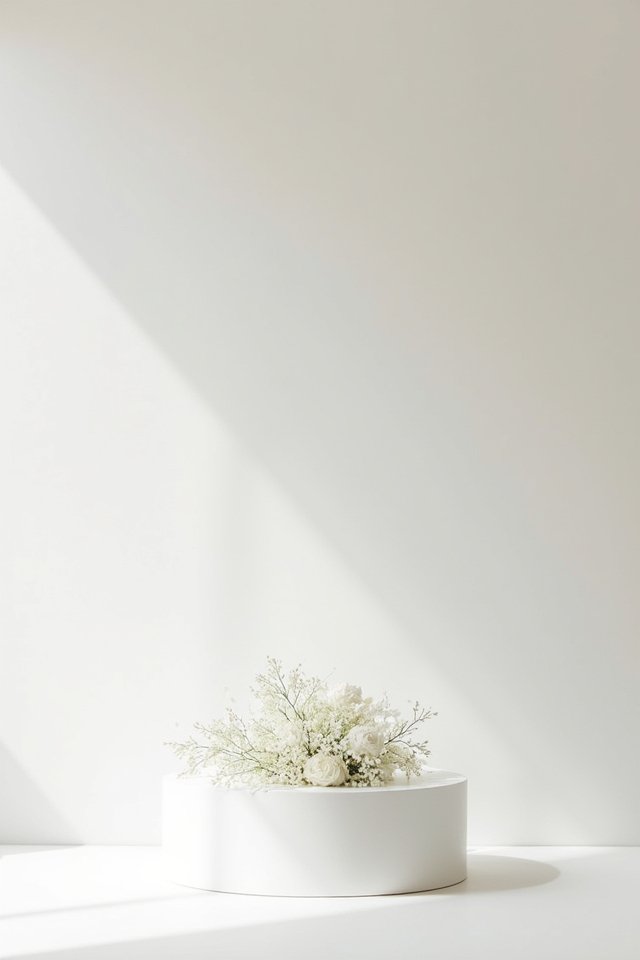 elegant minimalist wedding backdrop