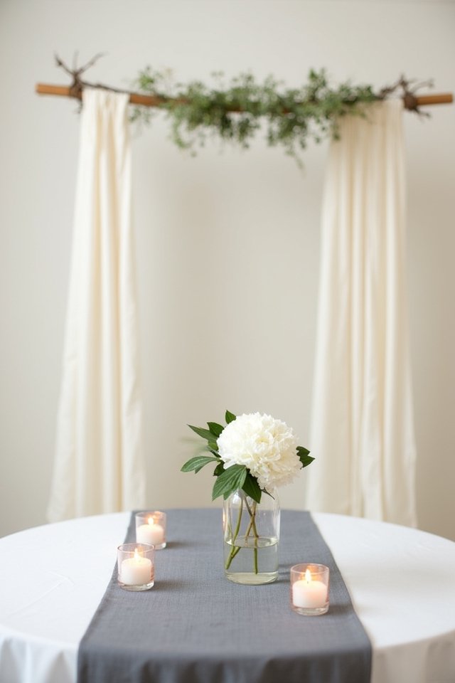 elegant minimalist wedding backdrops