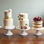 elegant minimalist wedding cakes