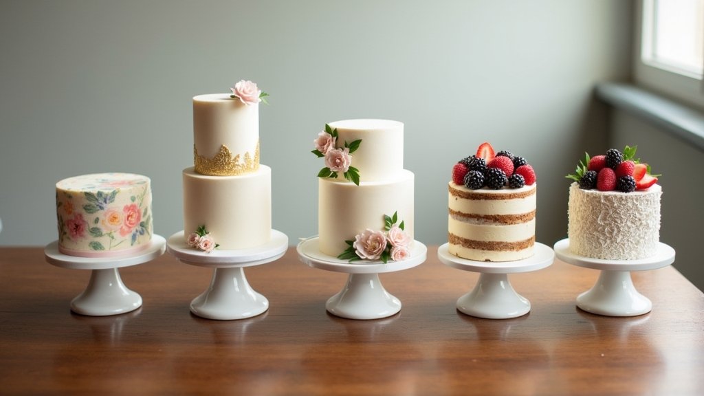 elegant minimalist wedding cakes