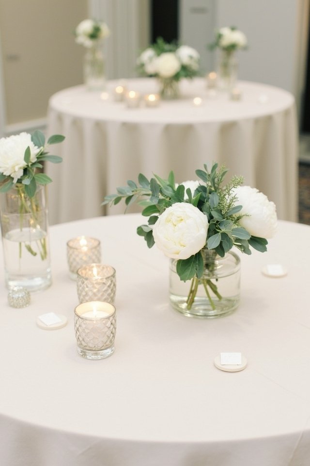 elegant minimalist wedding centerpieces
