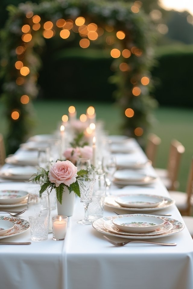 elegant minimalist wedding decor