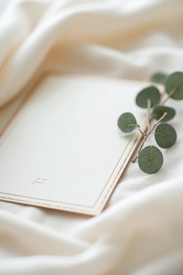 elegant minimalist wedding design