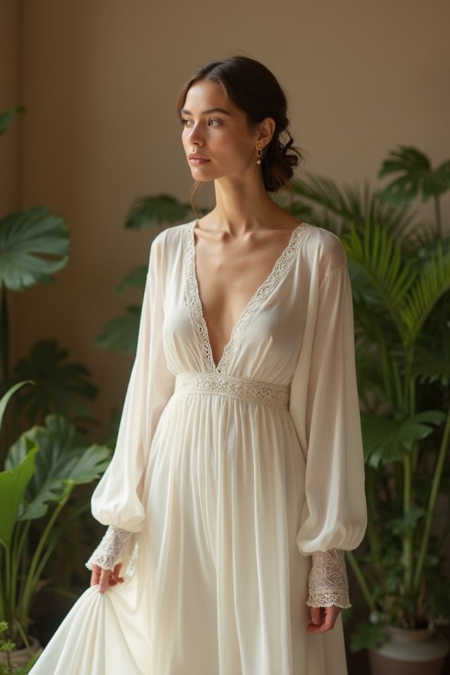 elegant minimalist wedding dress