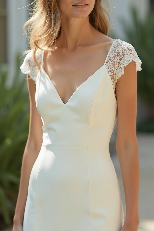 elegant minimalist wedding dress