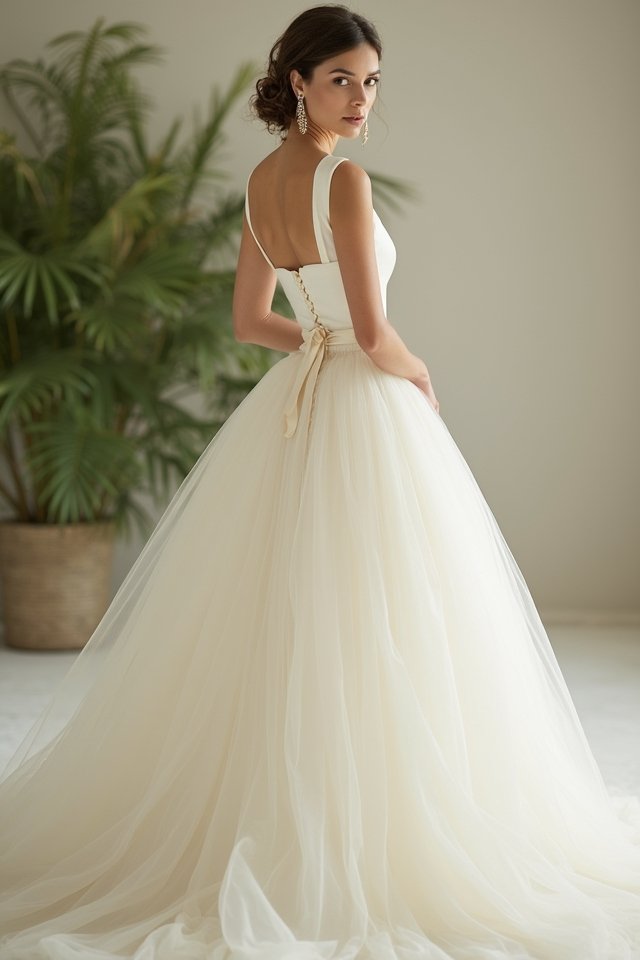 elegant minimalist wedding gowns