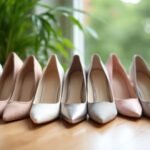 elegant minimalist wedding heels