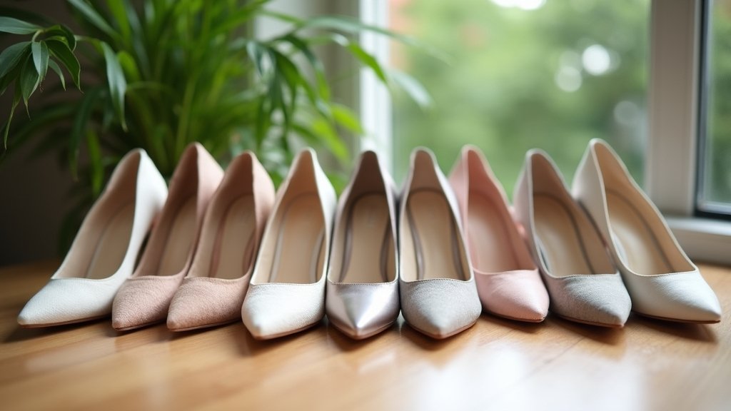 elegant minimalist wedding heels