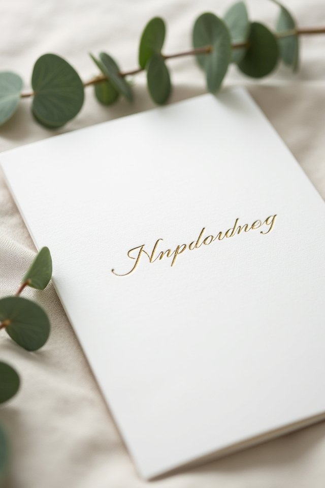 elegant minimalist wedding invitations