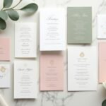 elegant minimalist wedding invites