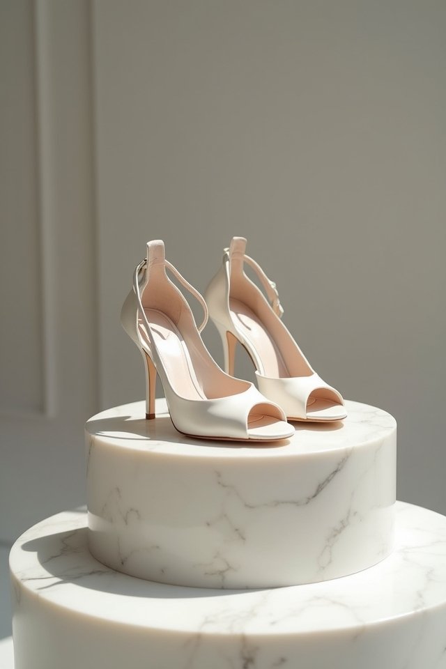 elegant minimalist wedding shoes
