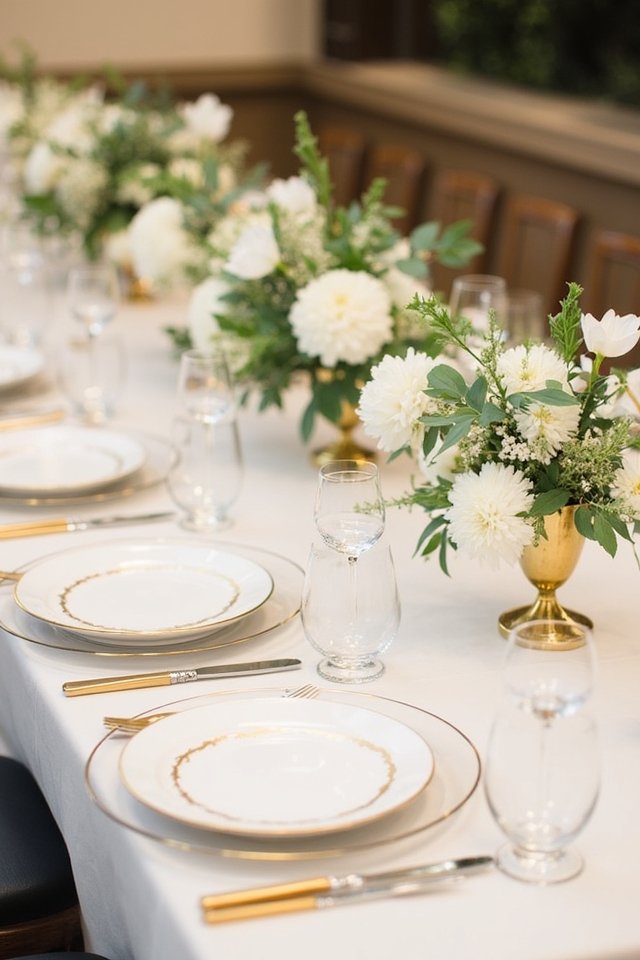 elegant minimalist white gold