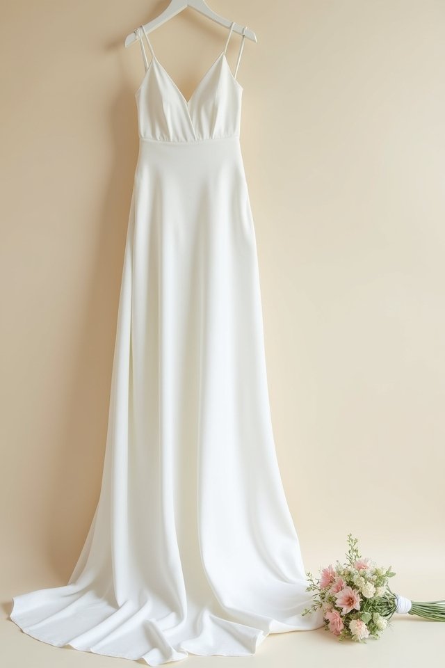 elegant minimalistic column gown