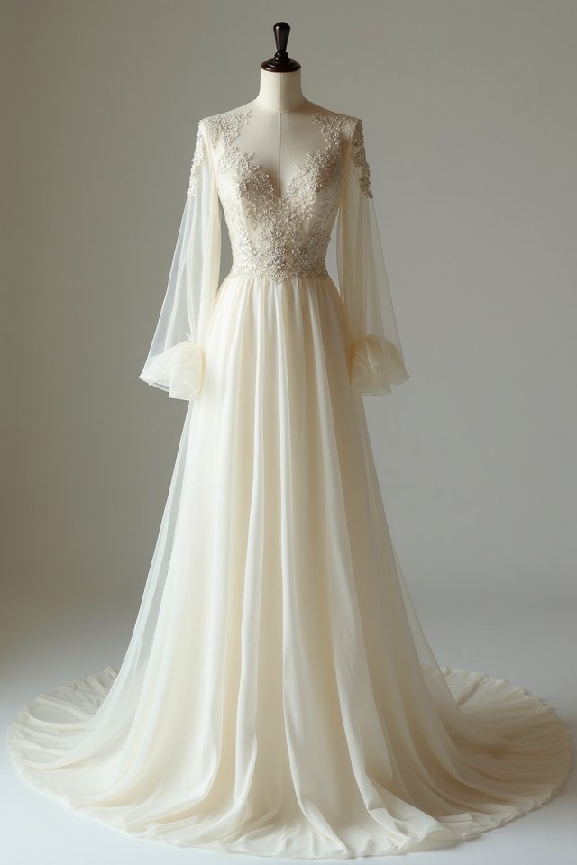 elegant modern long sleeves