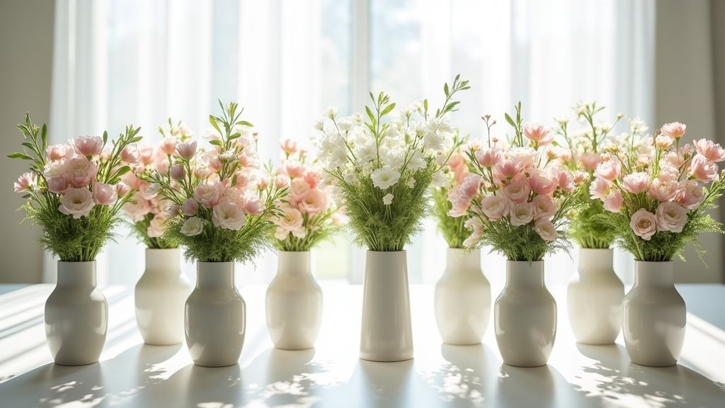 elegant modern quince bouquets