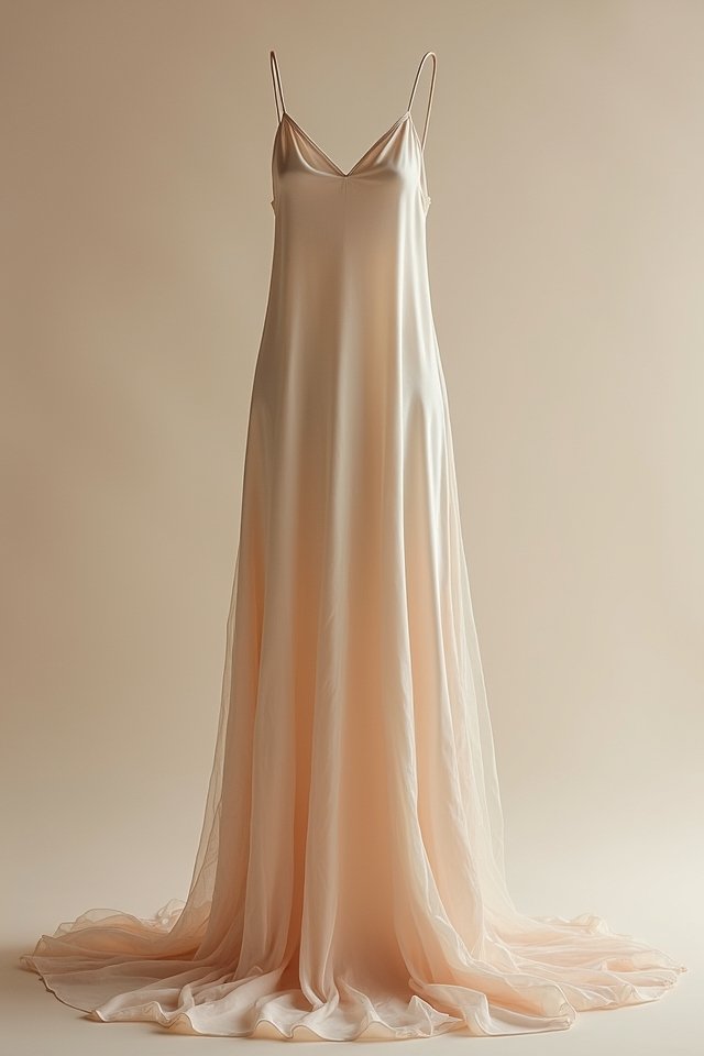 elegant modern silk dress