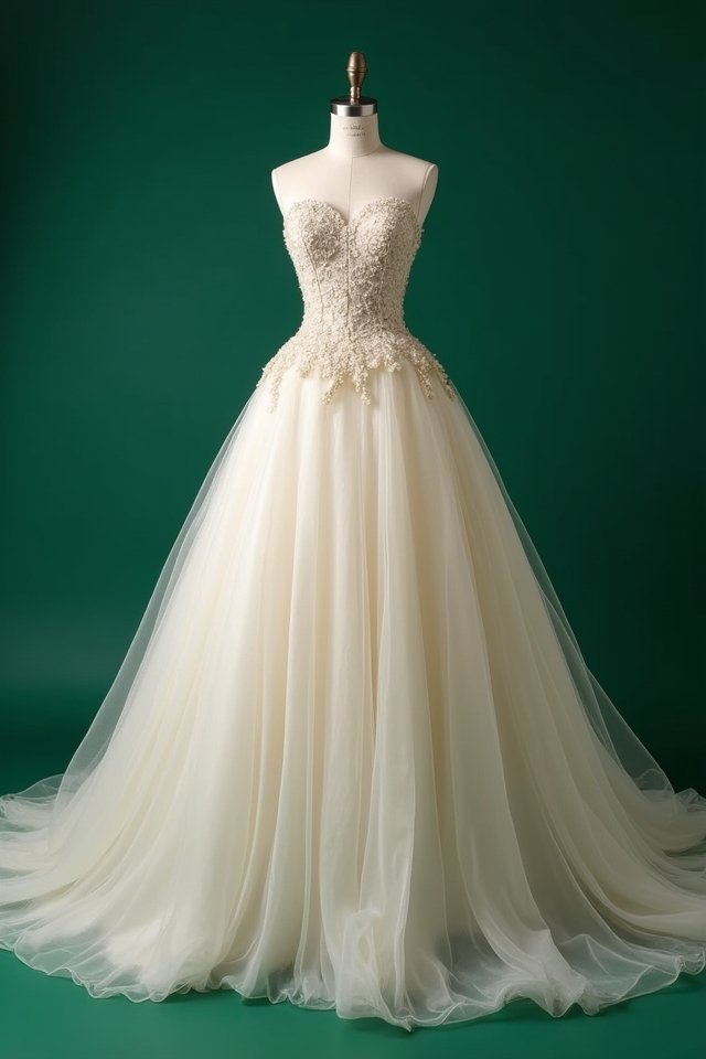elegant modern silk gown
