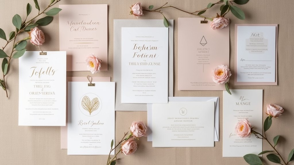 elegant modern wedding invitations