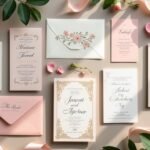 elegant modern wedding invitations