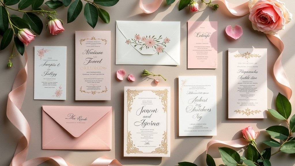elegant modern wedding invitations