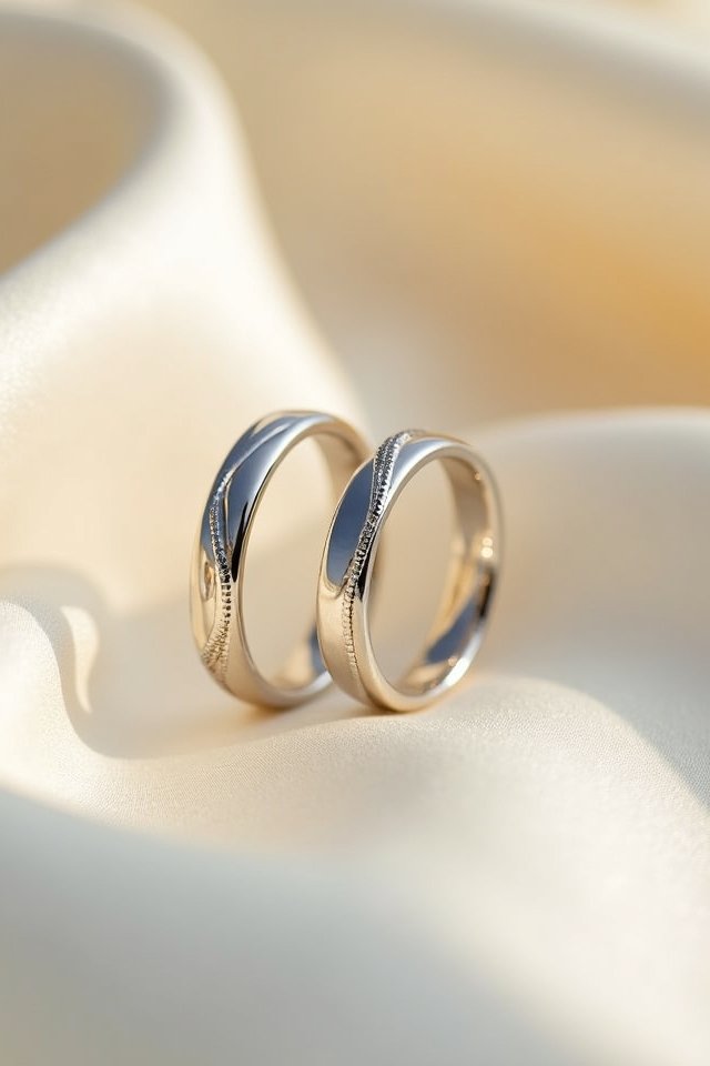 elegant modern white gold