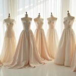 elegant modest satin dresses