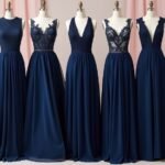 elegant navy blue dresses