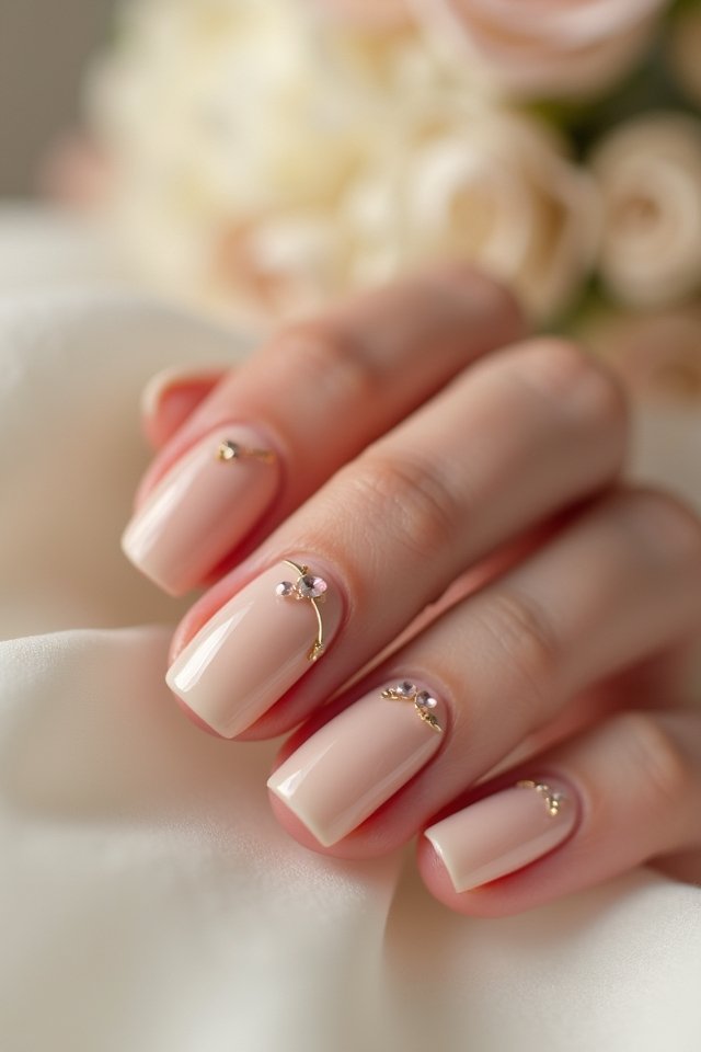 elegant nude nail designs