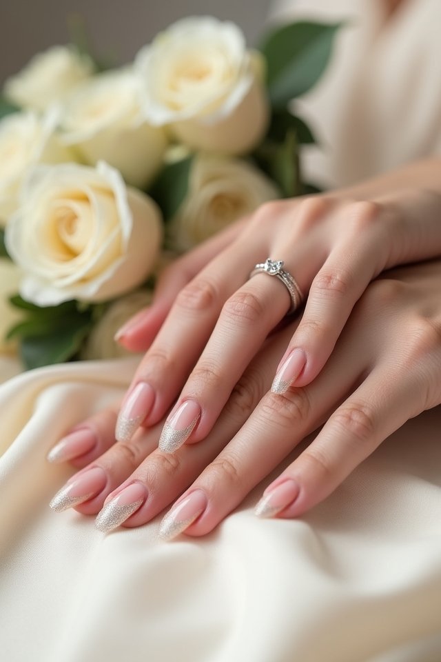 elegant nude ombre nails