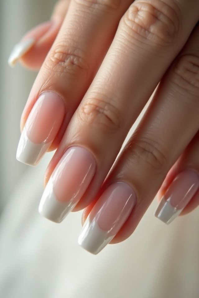 elegant nude pearl ombre