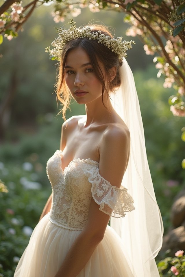 elegant off shoulder bridal gowns