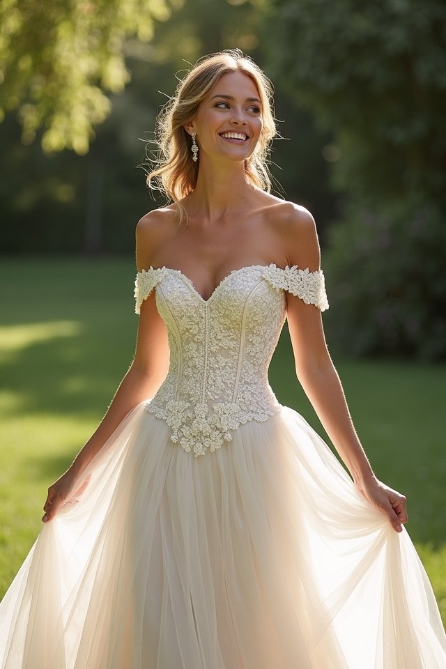 elegant off shoulder corset dress