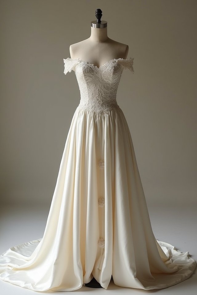 elegant off shoulder gown allure