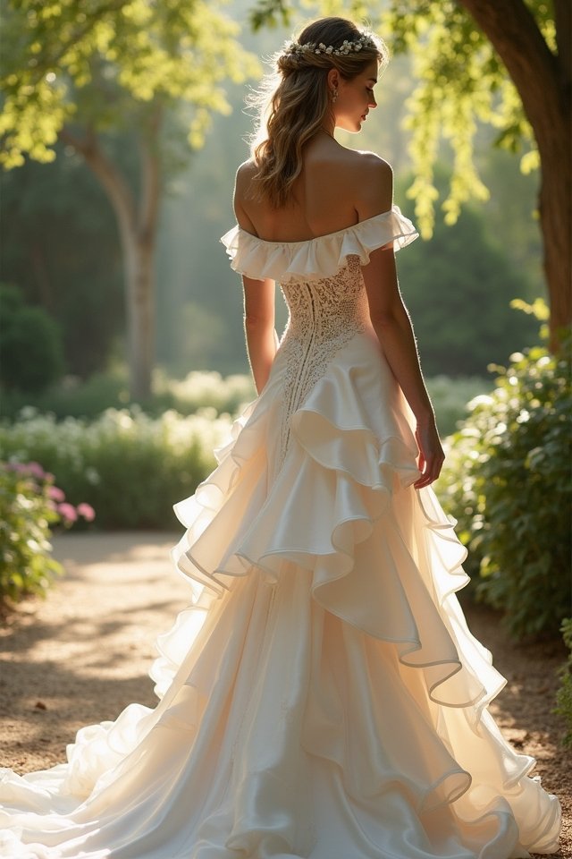 elegant off shoulder satin dress