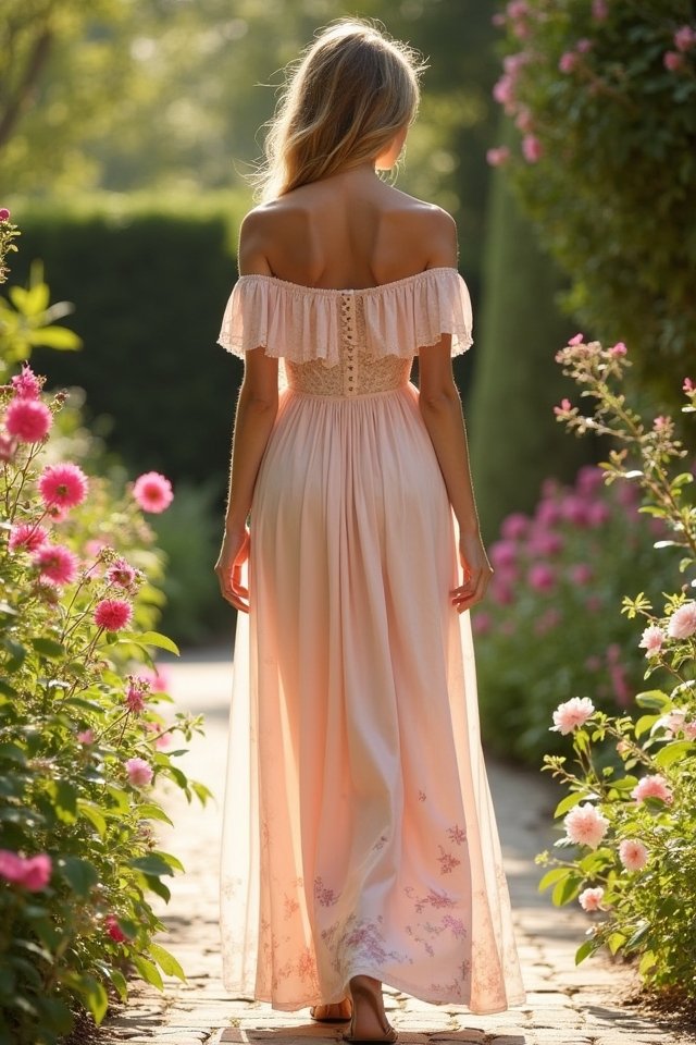 elegant off shoulder wedding attire