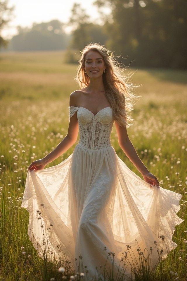 elegant off the shoulder corset