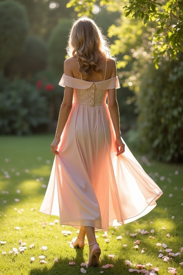 elegant off the shoulder dress