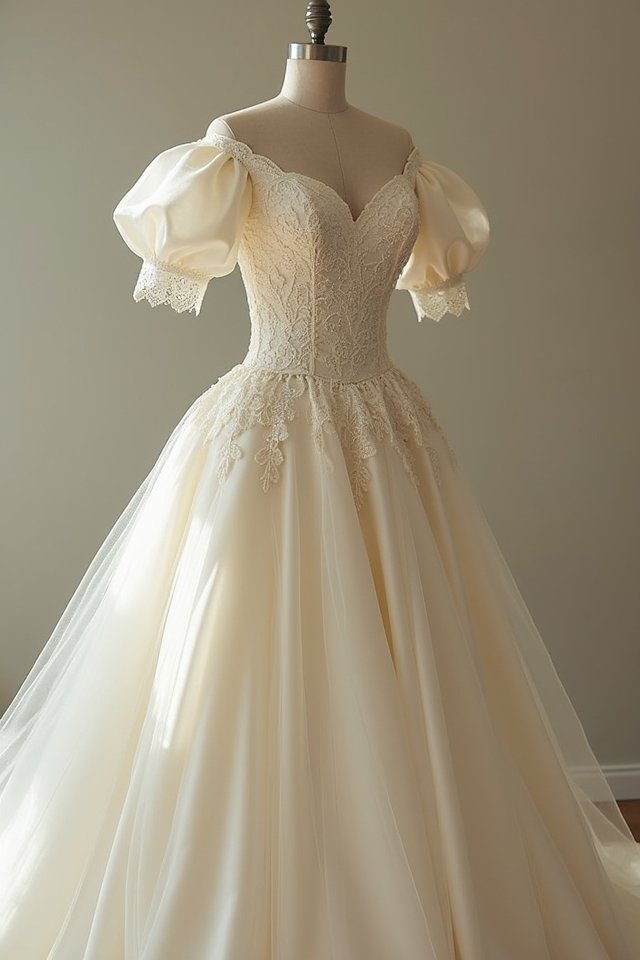 elegant off the shoulder gown