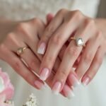 elegant ombre bridal nails