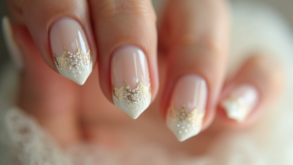 elegant ombre engagement nails