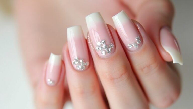elegant ombre wedding nails