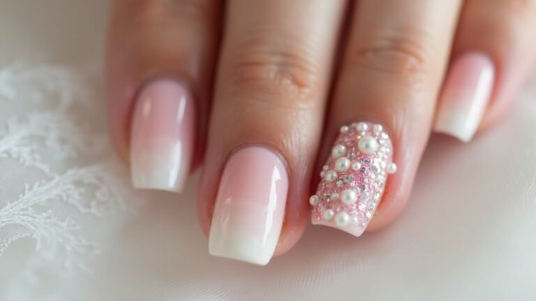 elegant ombre wedding nails