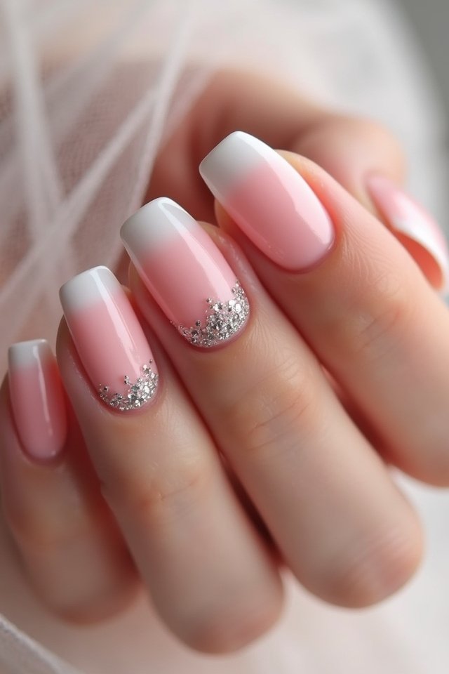 elegant ombre wedding nails