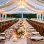 elegant outdoor tent decor