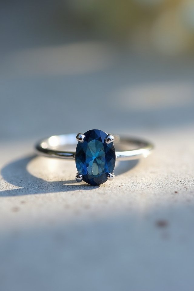 elegant oval cut ring