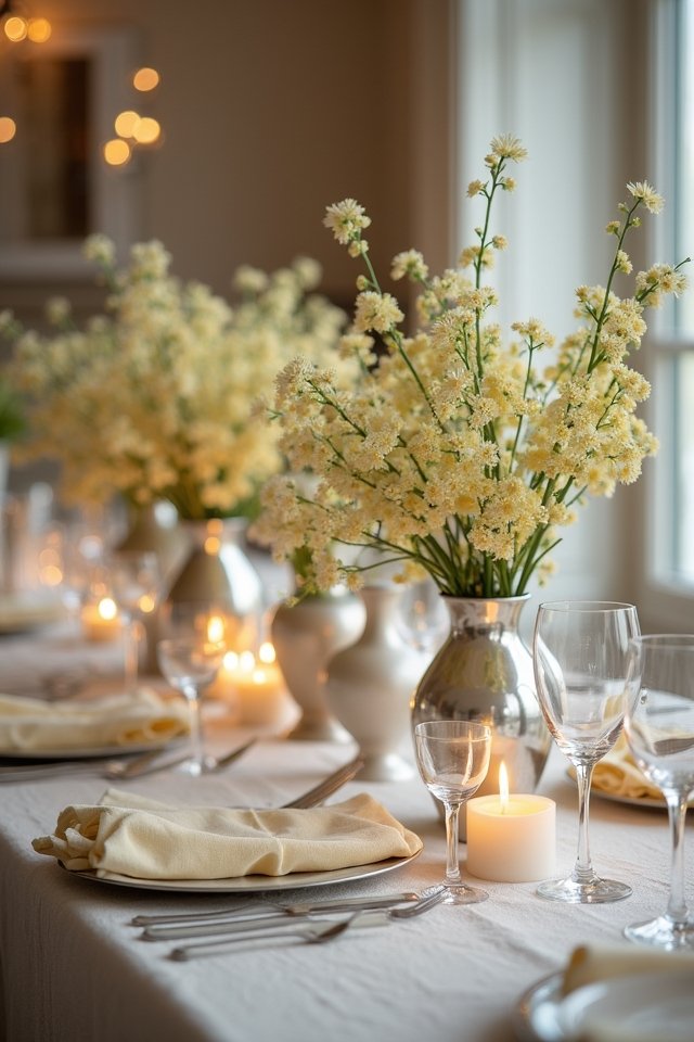 elegant pale yellow silver